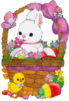 Gif animé Pâques lapin